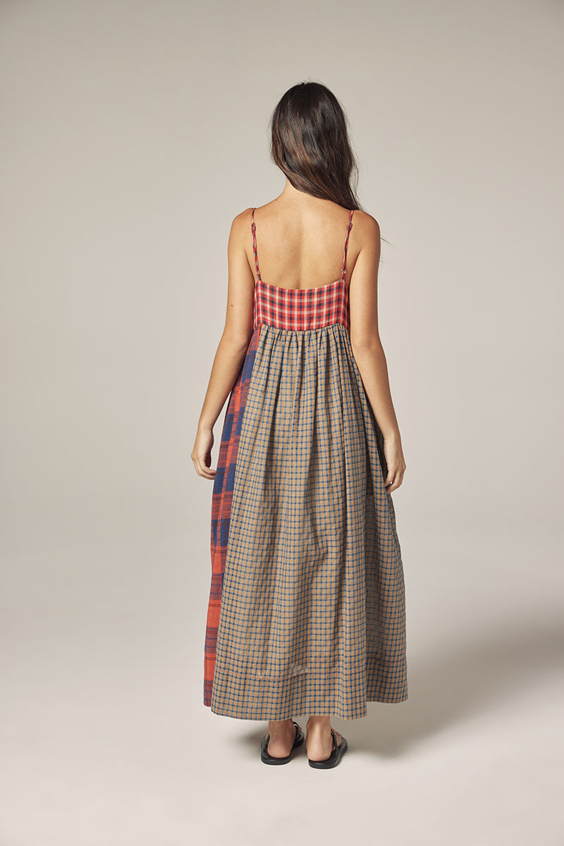 Contrast Midi Dress