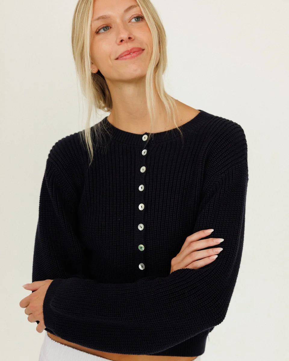Harbour Cardigan | Navy