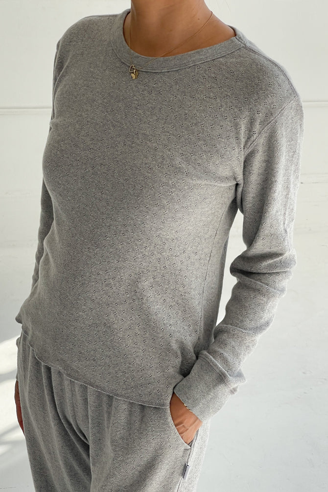 Pointelle Fundamental Tee