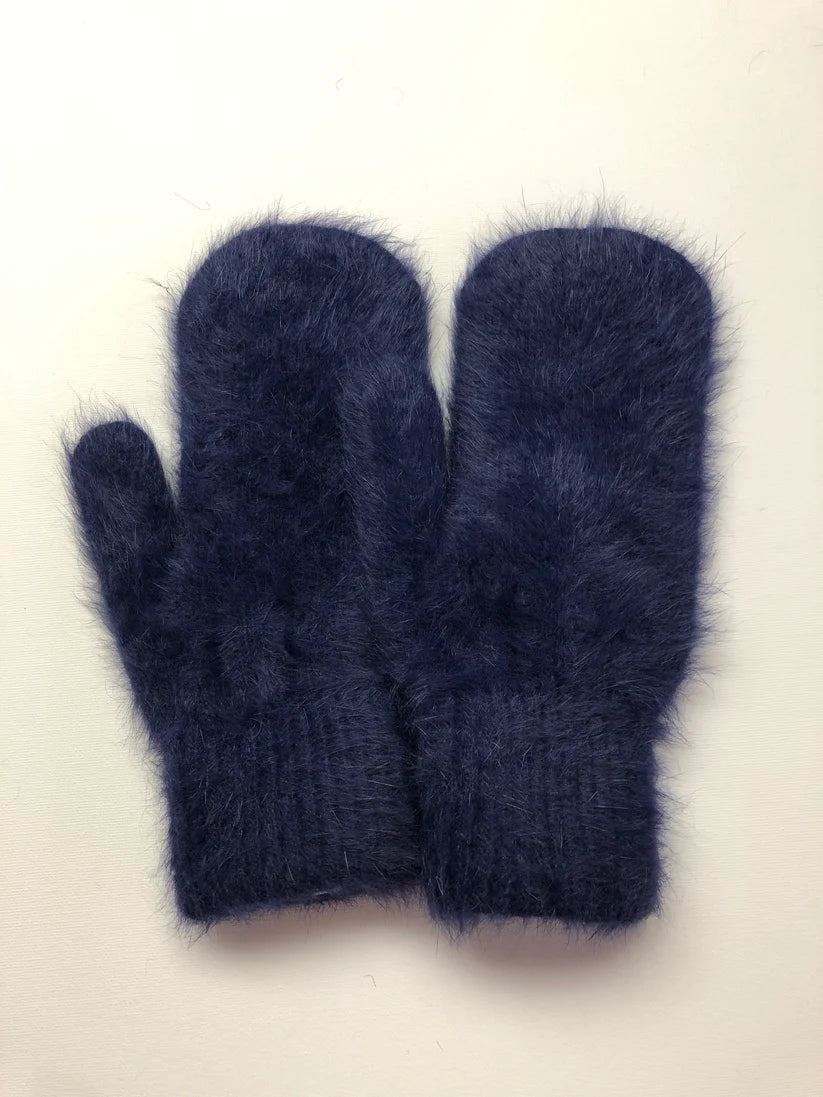 Fluffy Angora Mittens