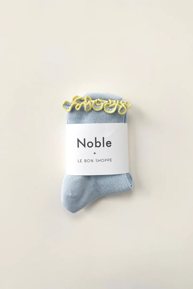 The Petite Ruffled Modal Sock