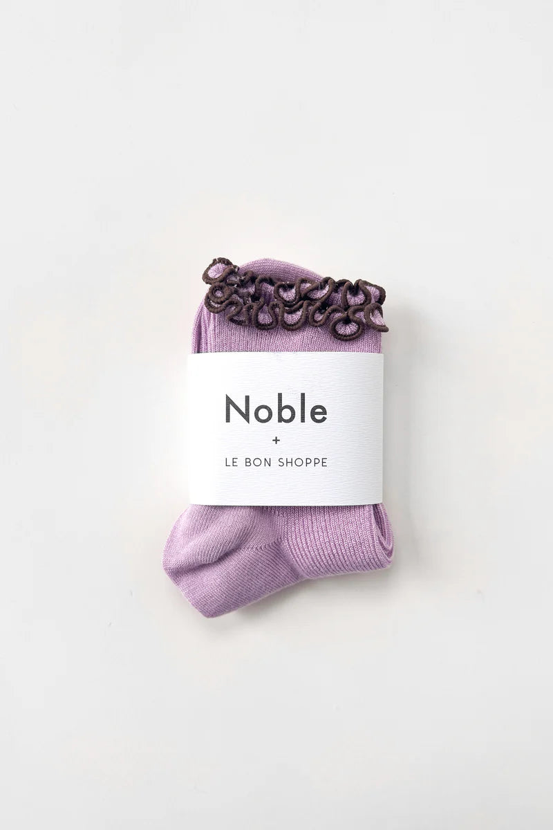 The Petite Ruffled Modal Sock