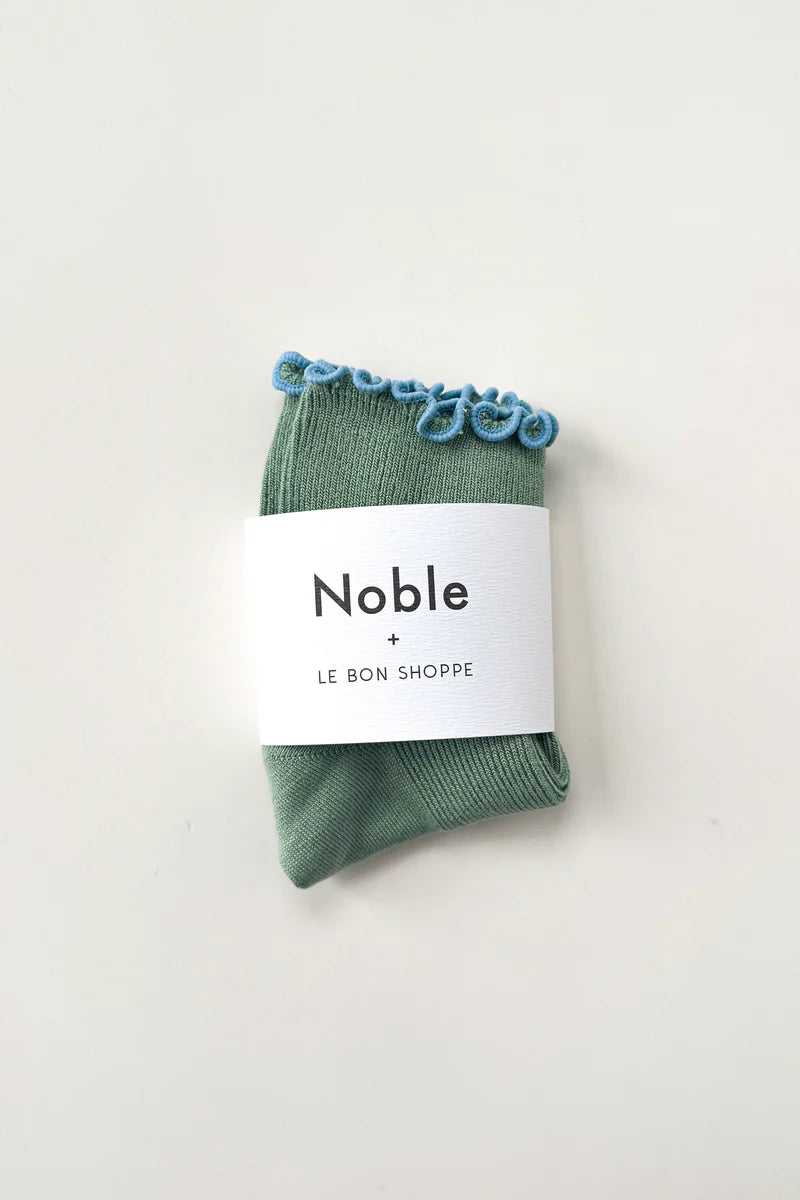 The Petite Ruffled Modal Sock