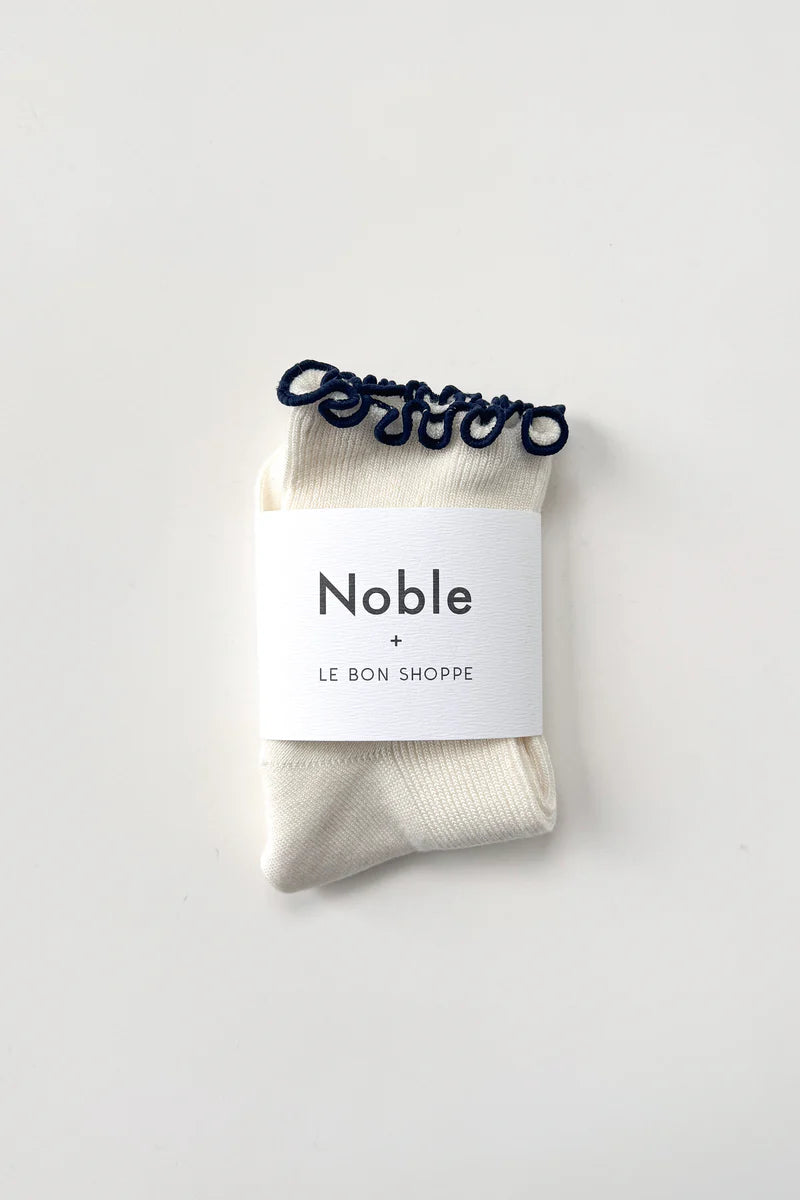 The Petite Ruffled Modal Sock