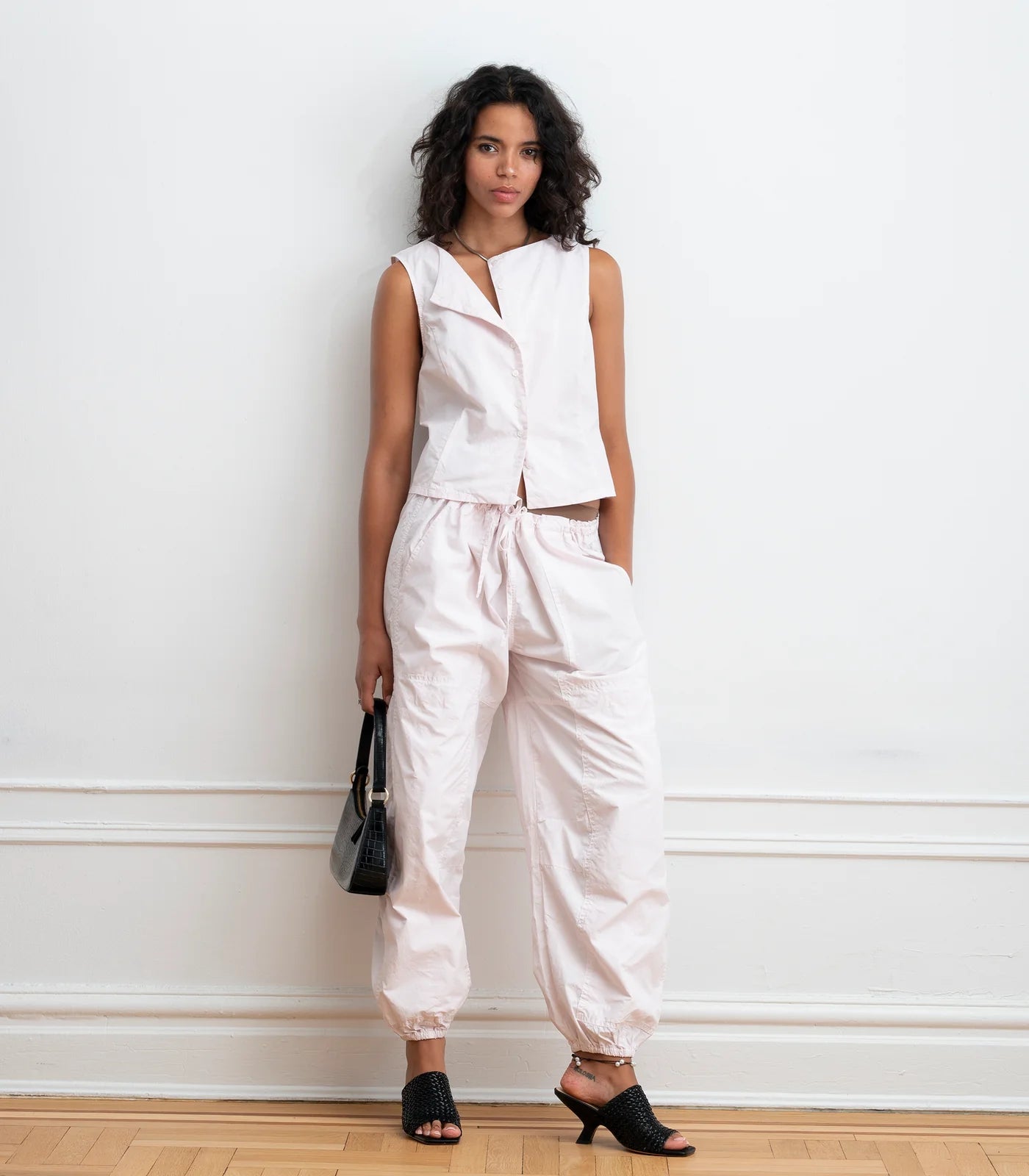 Nara Parachute Leg Drawstring Pants | Primrose