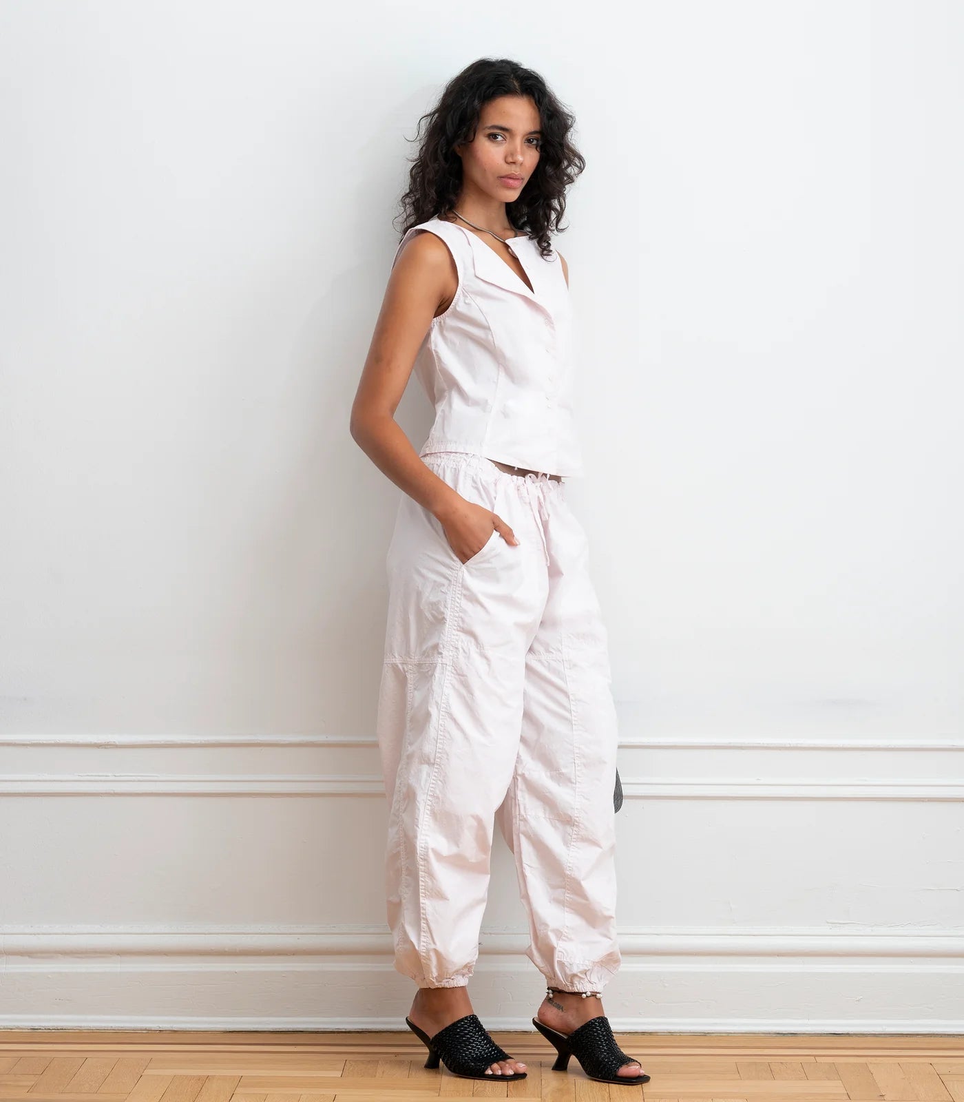 Nara Parachute Leg Drawstring Pants | Primrose