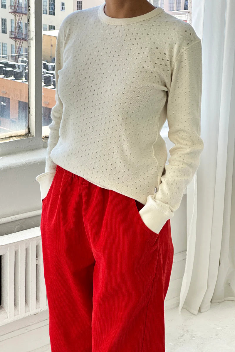 Pointelle Fundamental Tee