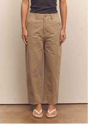 Mid-rise Cotton Trousers