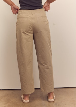 Mid-rise Cotton Trousers