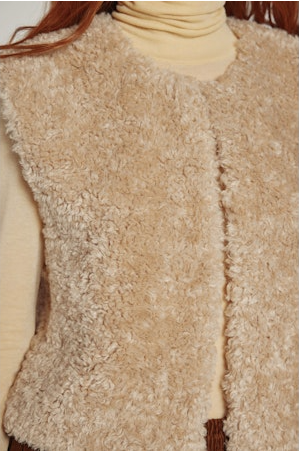 Reversible Fur Short Vest