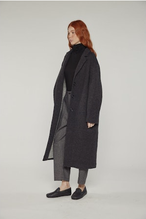 Cocoon Sleeve Maxi Coat