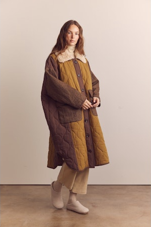 Patch Quilted Coat