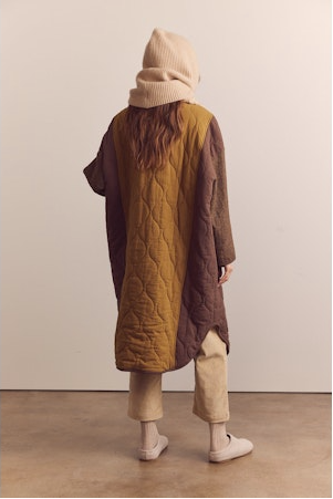 Patch Quilted Coat