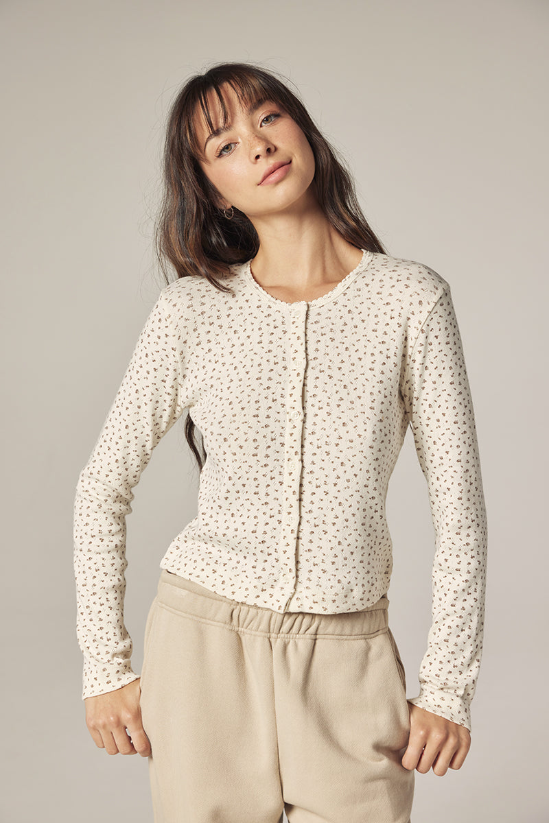 Button Down Short Cardigan