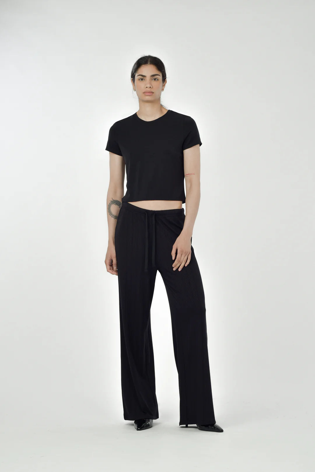 Cozette Wide Leg Pant | Black