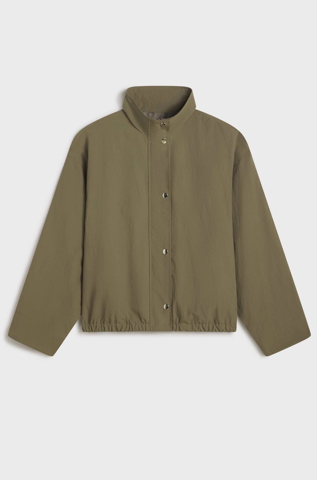 High Neck Jacket | Khaki