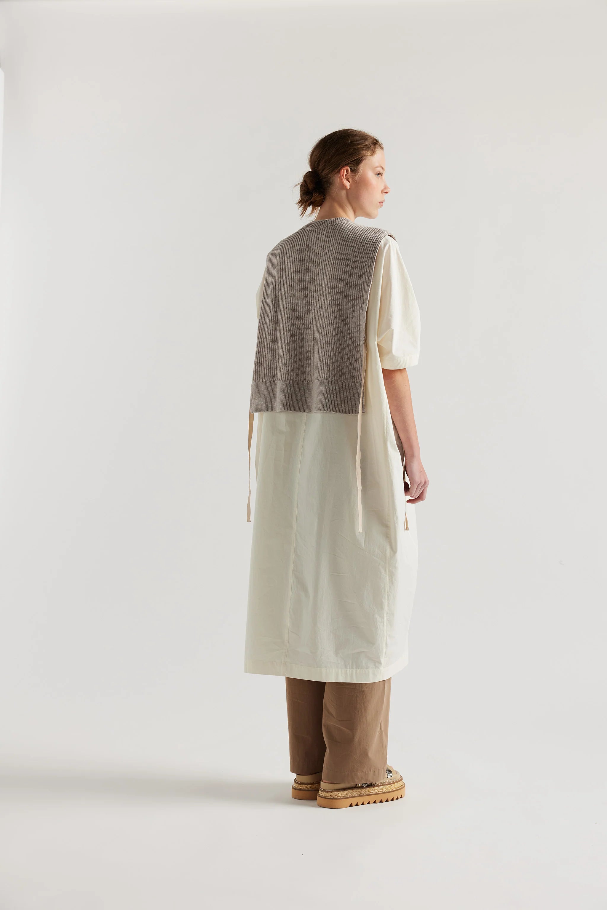 Cusp Knit Vest | Dove Grey