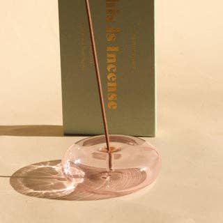 Glass Vessel Incense Holder