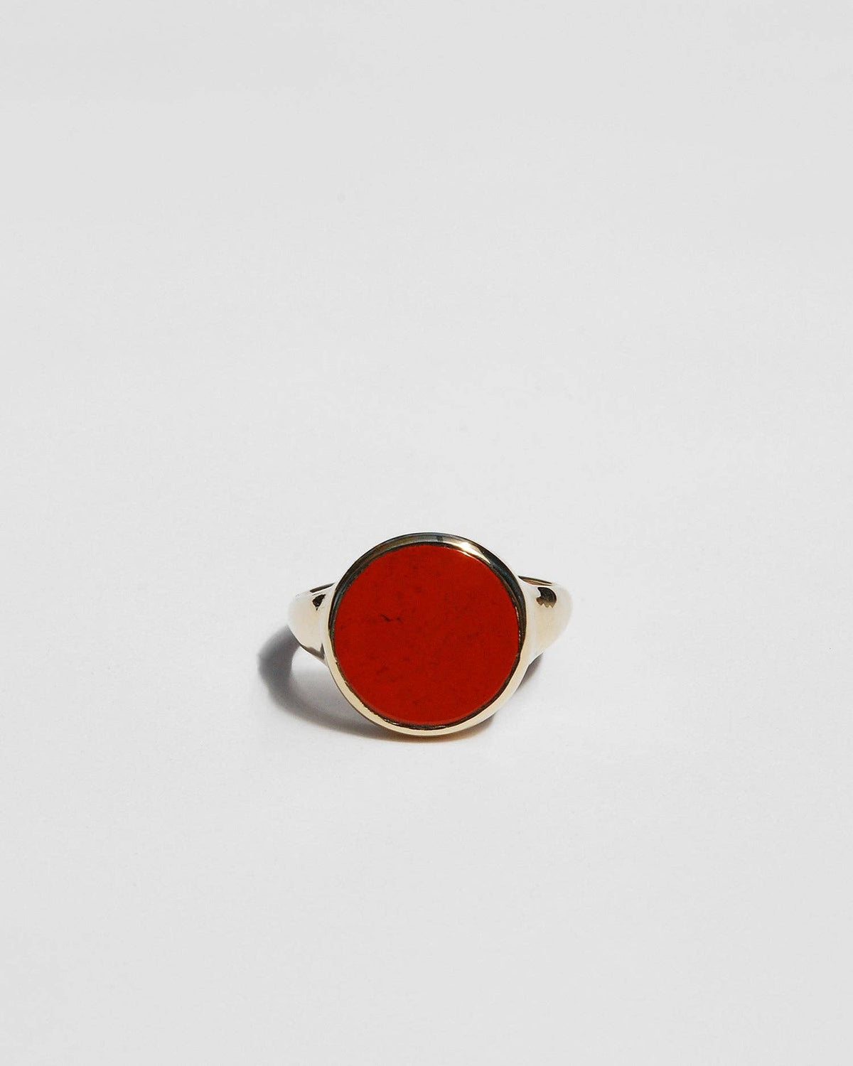 Tiro Tiro Jewelry - Lacuna Ring in Red Jasper: Brass / 8