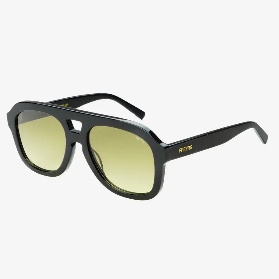 Voyager Oversized Aviator Sunglasses | Black