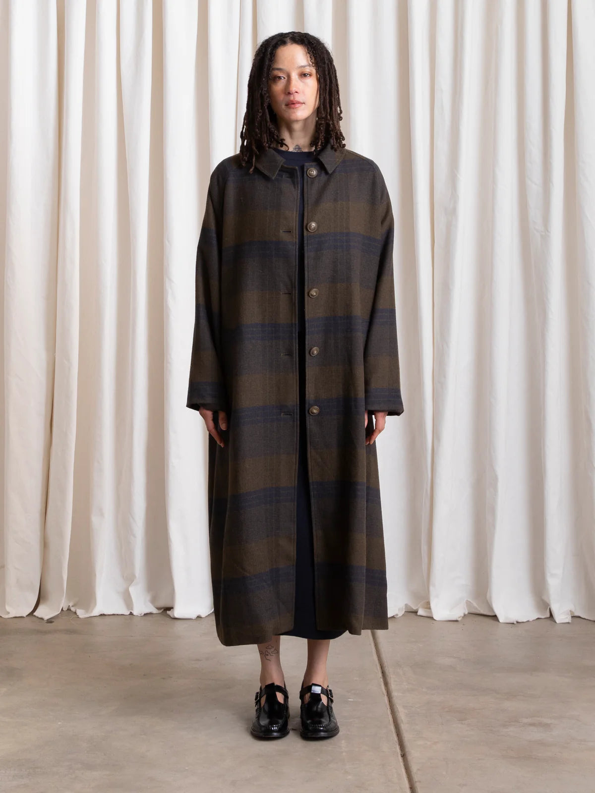 Plaid New Trench