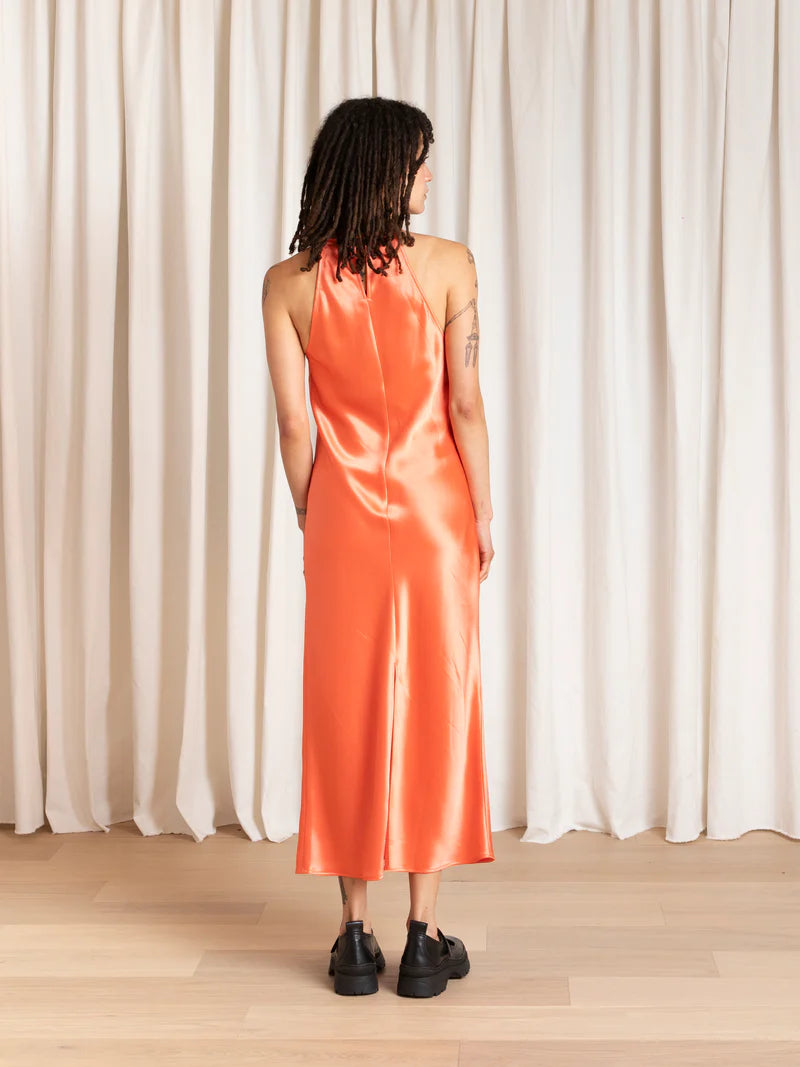 High Neck Bias Dress