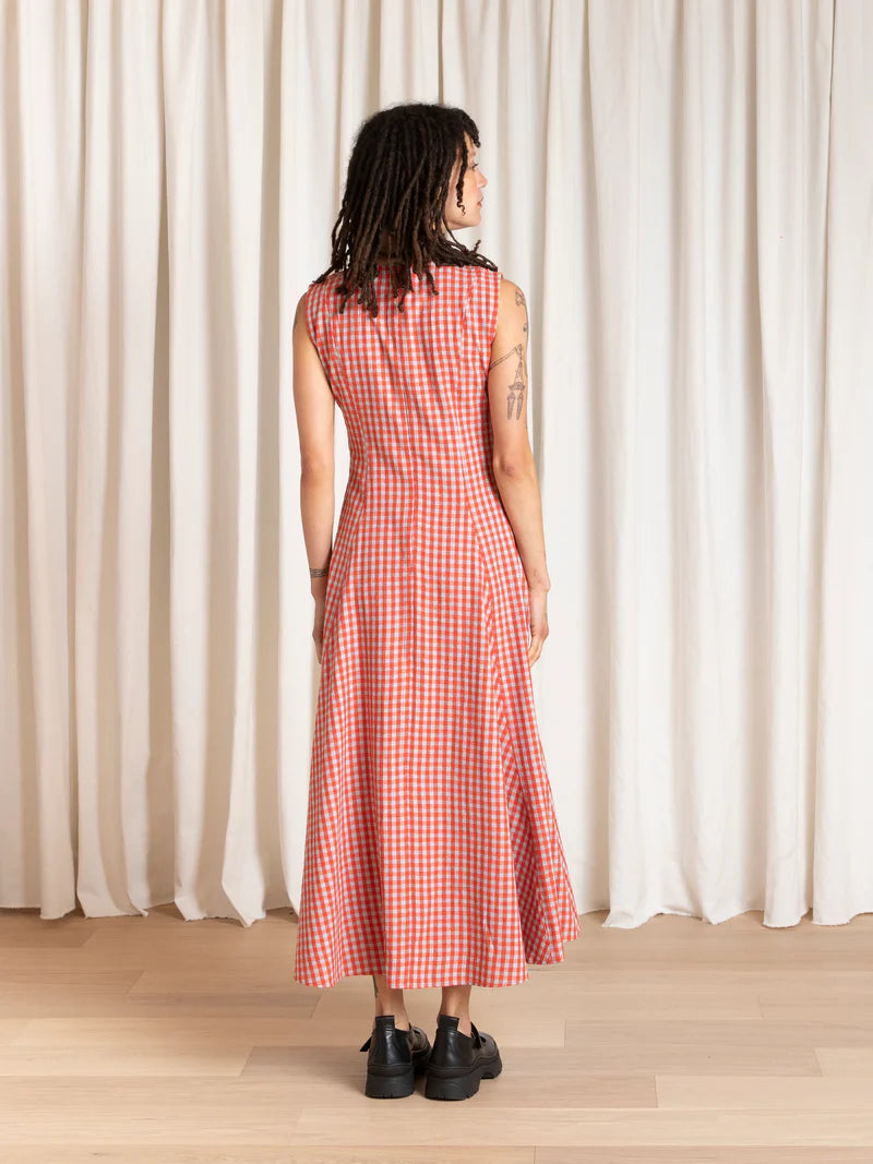 Paneled Midi Dress