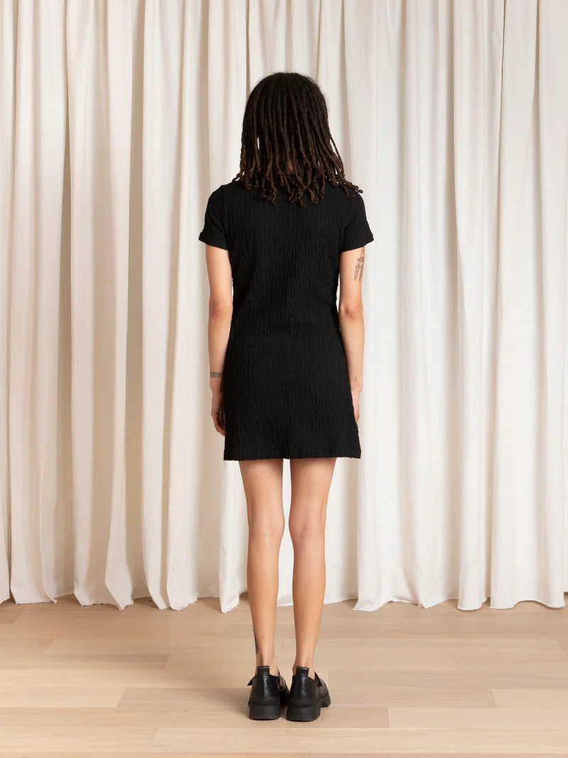 Mini Textured T-Shirt Dress