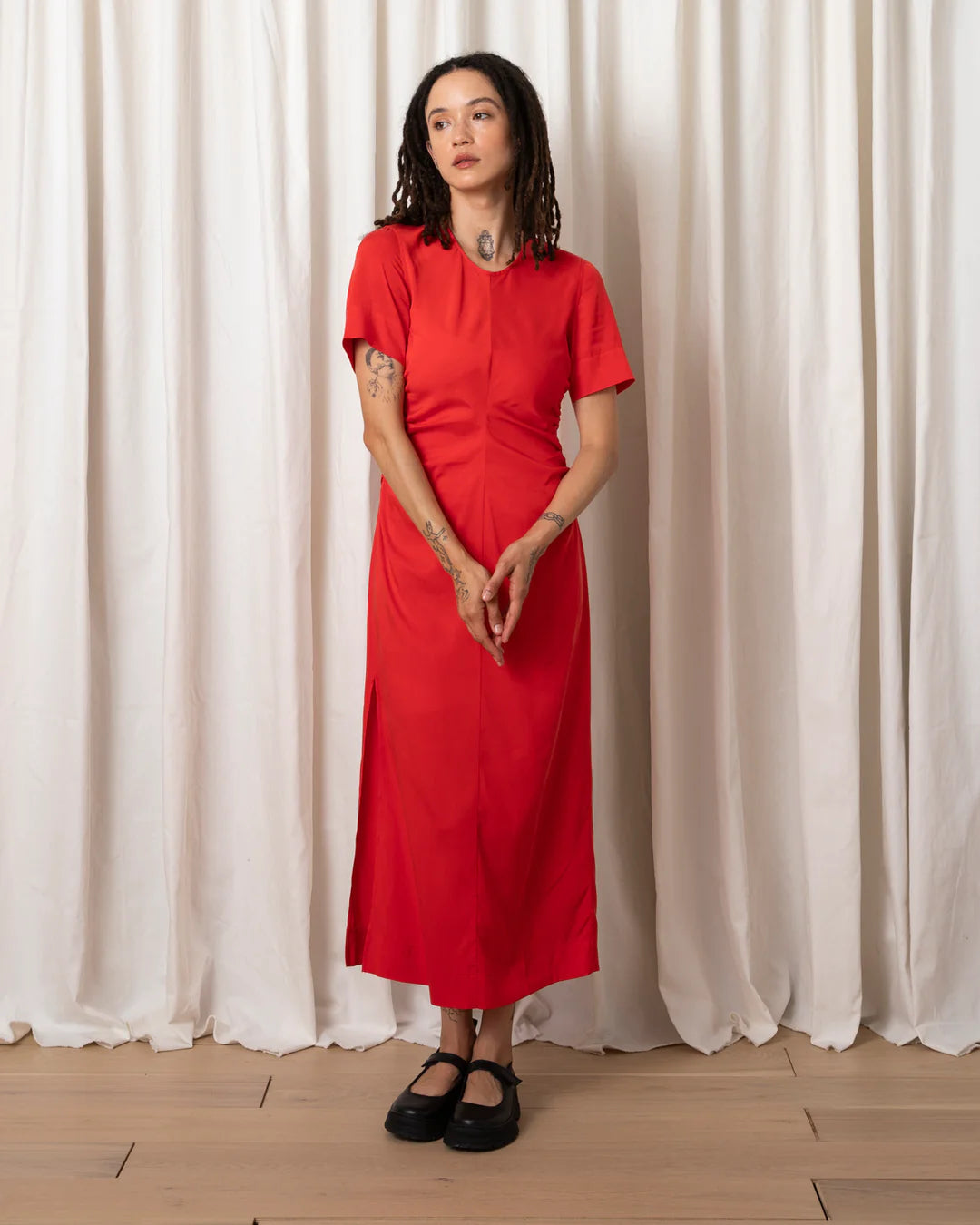 Side Ruched Form Dress | Poppy