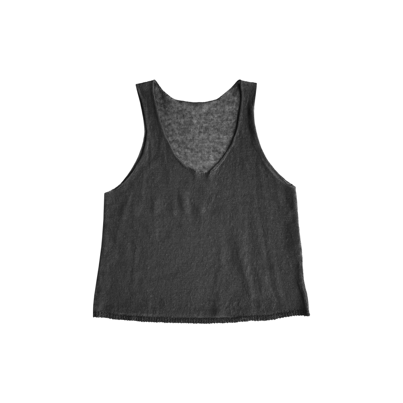 Cropped Linen Tank