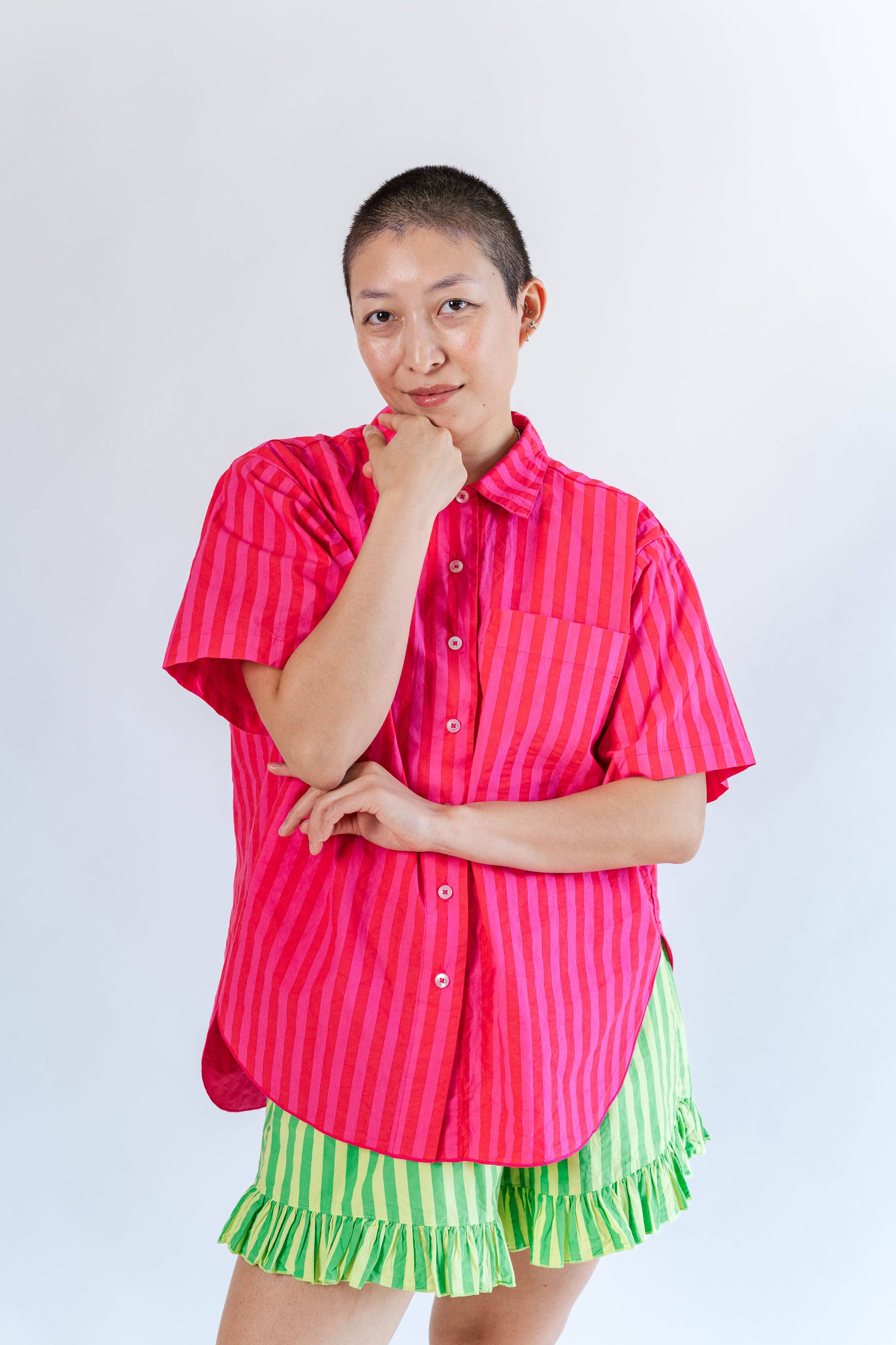 Striped Tulip Top