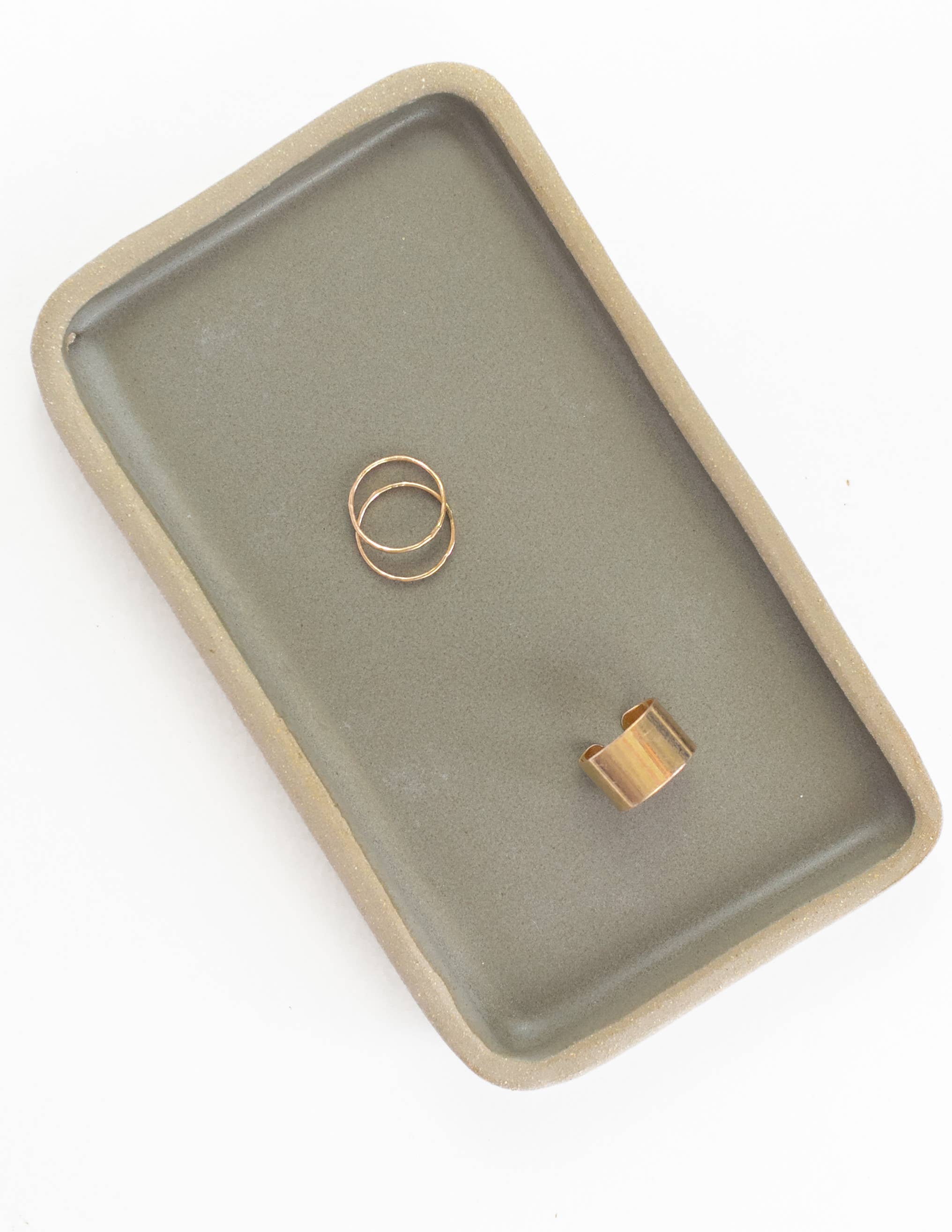 Jars of Dust - Handmade Ceramic Catch-All Trays: Eggshell (matte)