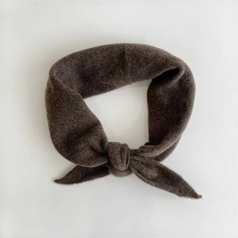 Fuzzy Wool Cravat Scarf