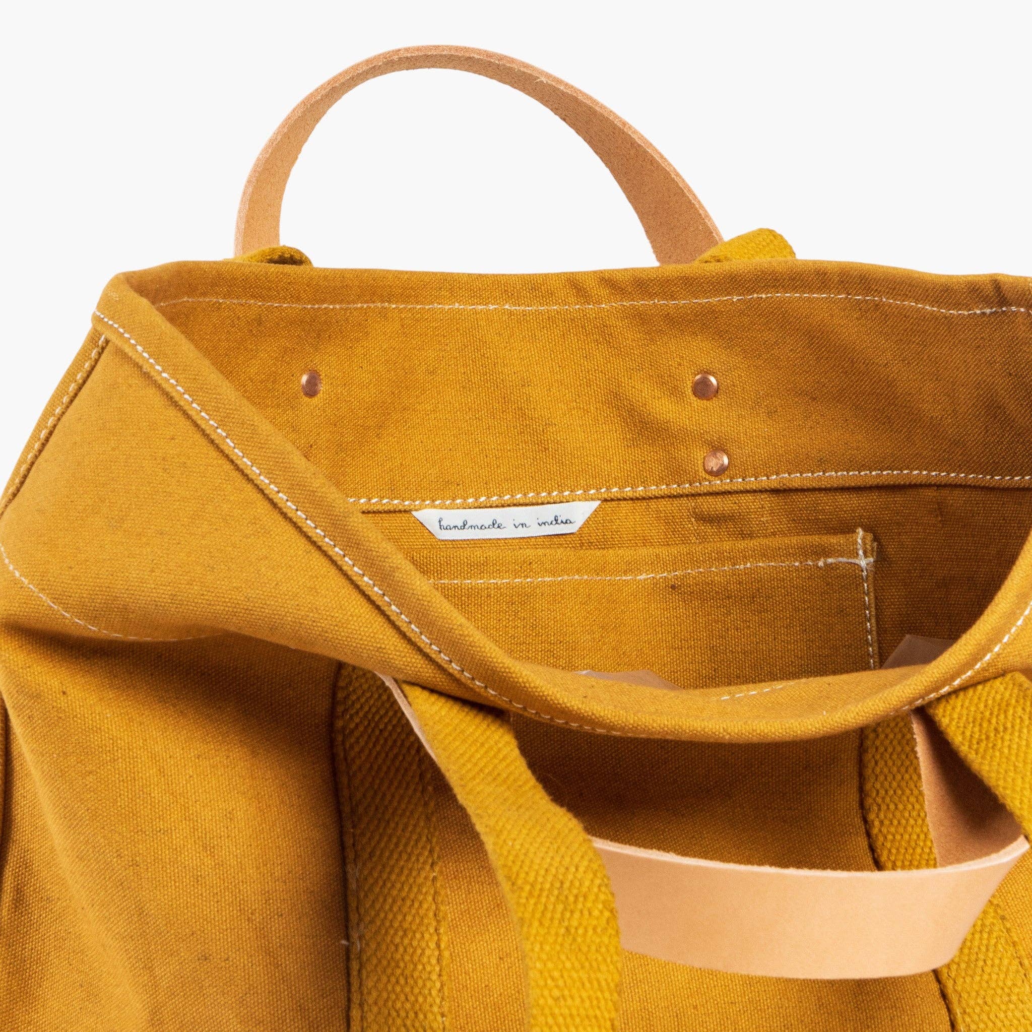 IMMODEST COTTON - Small East West Tote | Mustard Seed