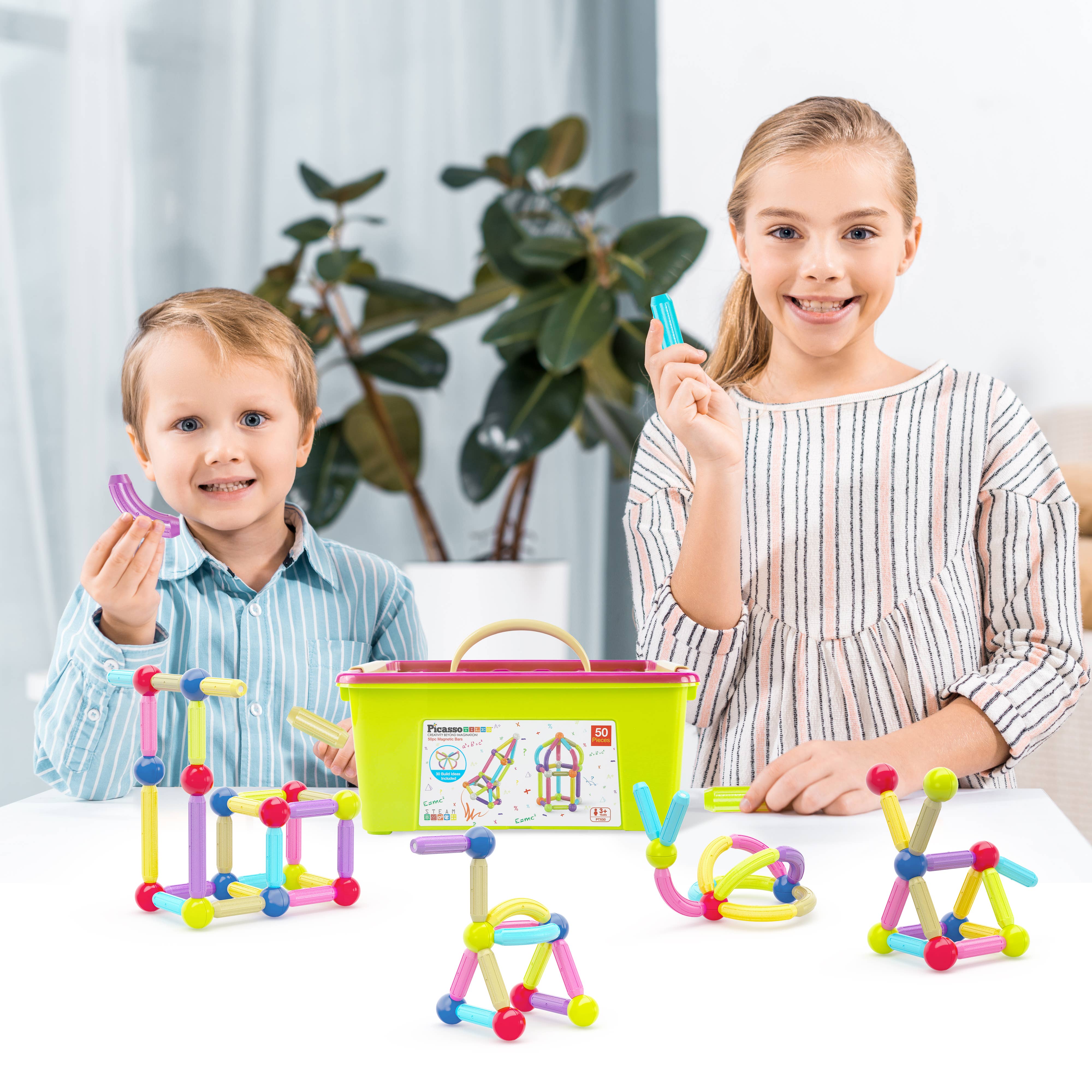 Magnetic Stick Stacking Blocks