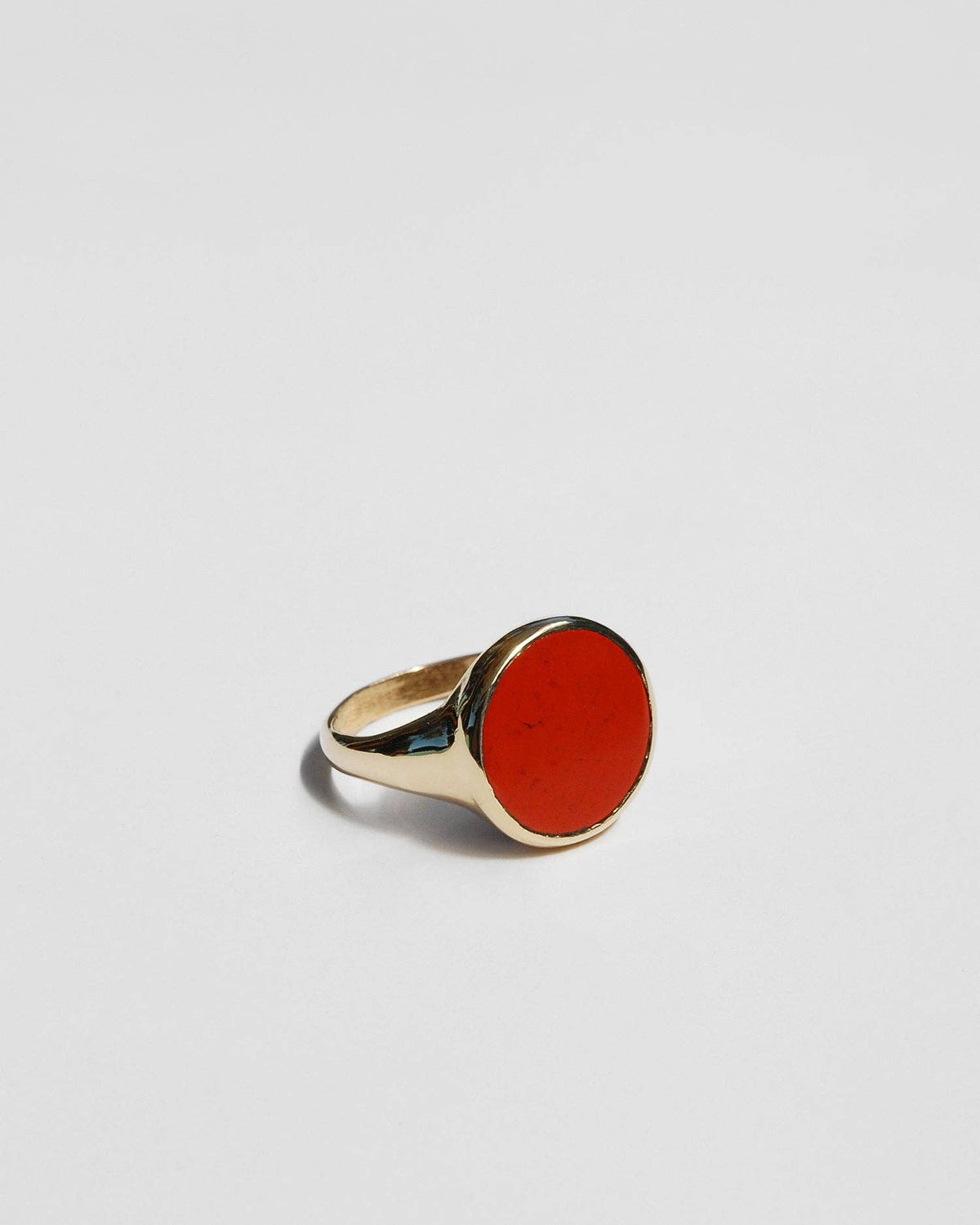 Tiro Tiro Jewelry - Lacuna Ring in Red Jasper: Brass / 8