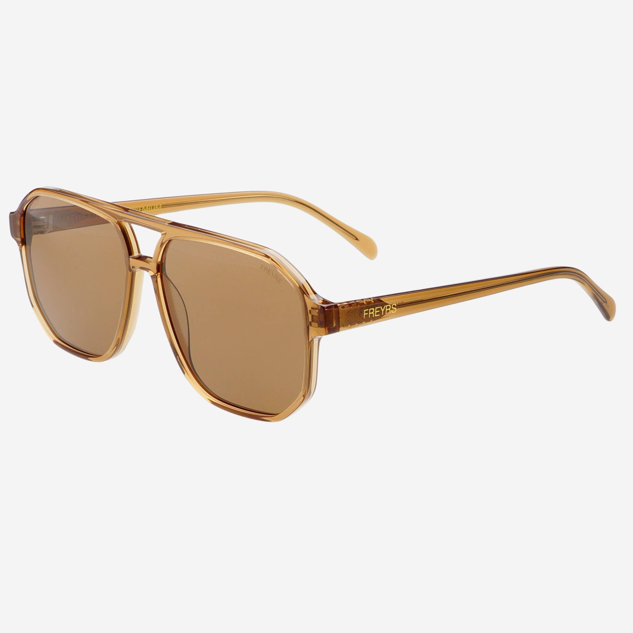 Billie Unisex Aviator Sunglasses : Brown