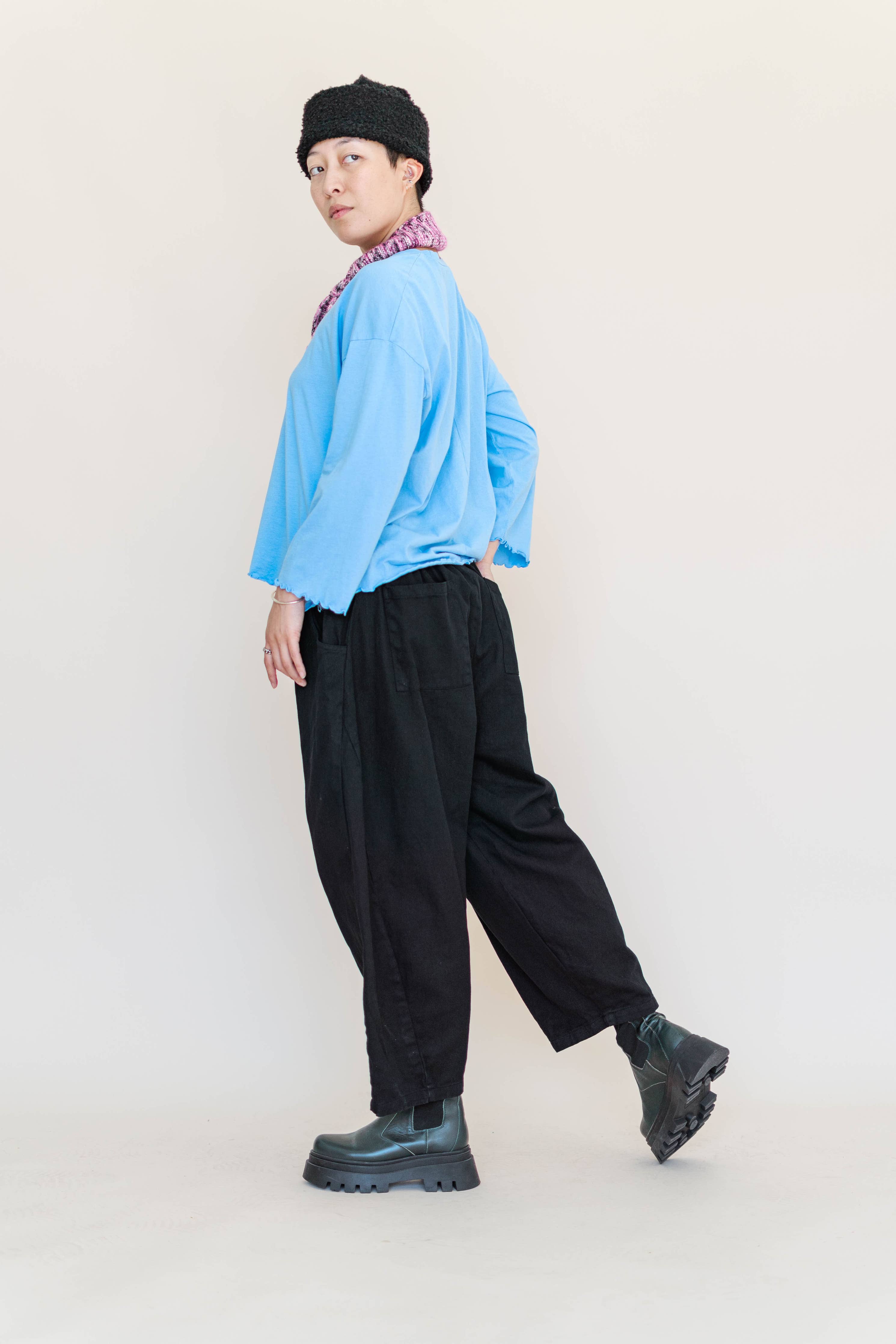 Baby Blue Long Sleeve Top