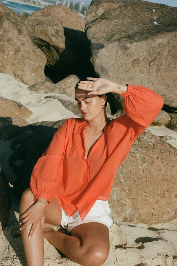 Ember Cotton Voile Shirt | Spritz