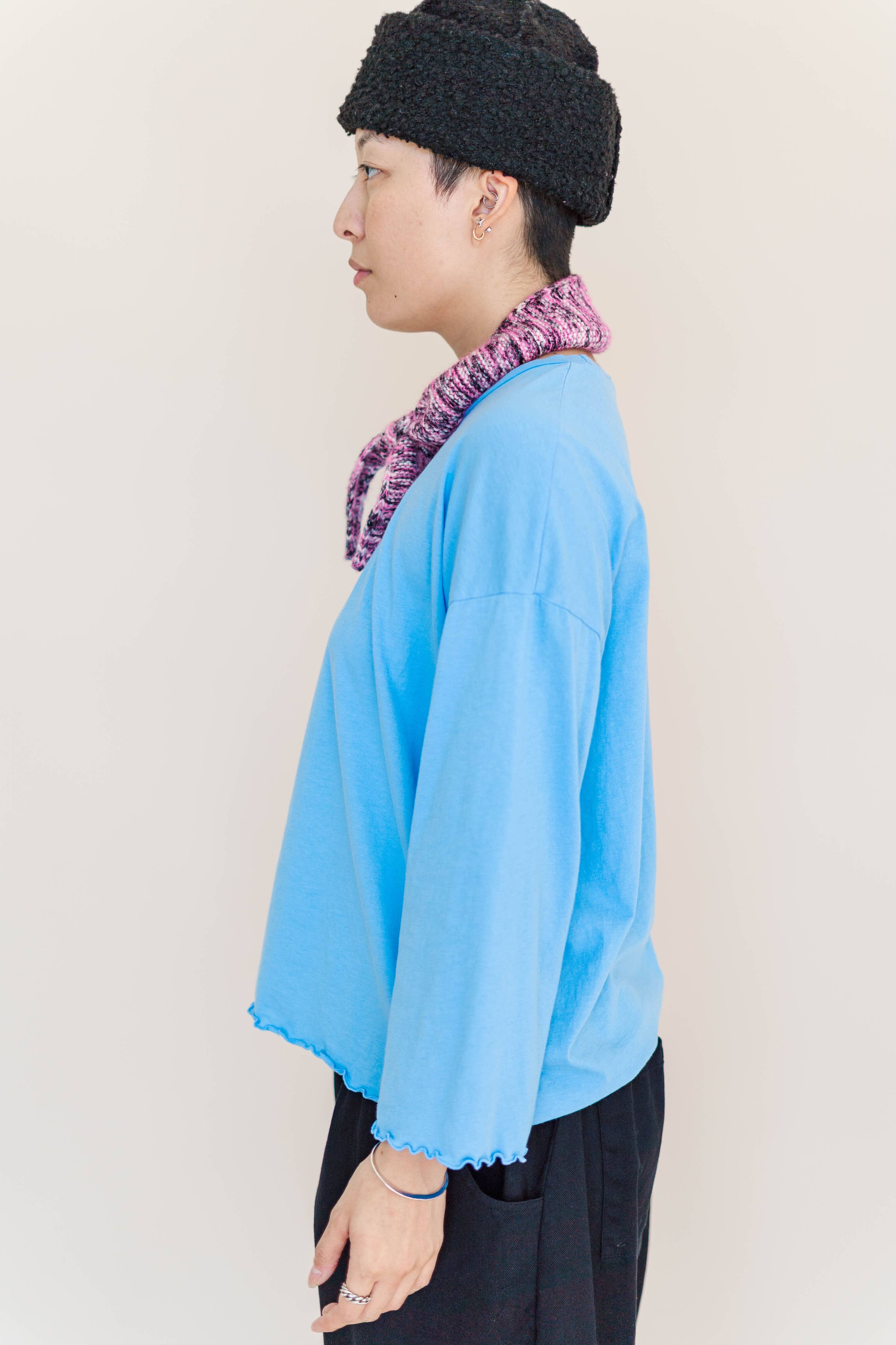 Baby Blue Long Sleeve Top