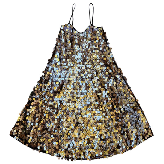 Full Hem Dress | Flower Sequins