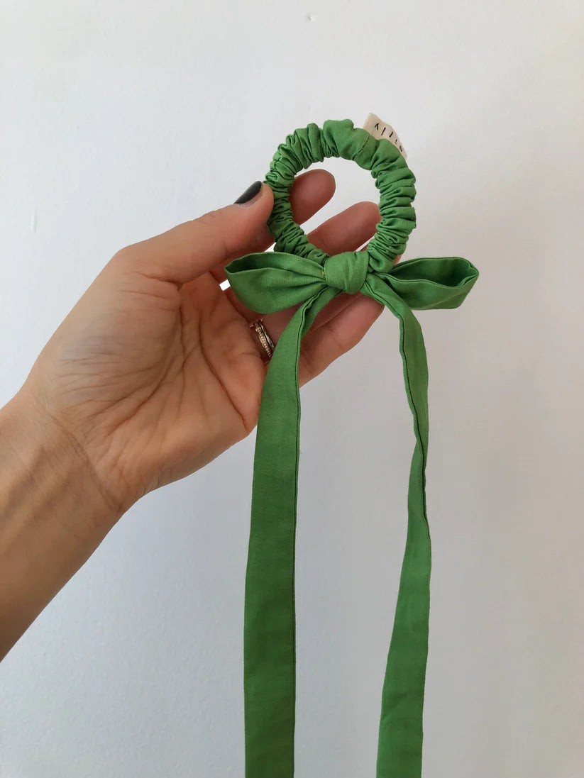 Cotton Poplin Bow Scrunchies