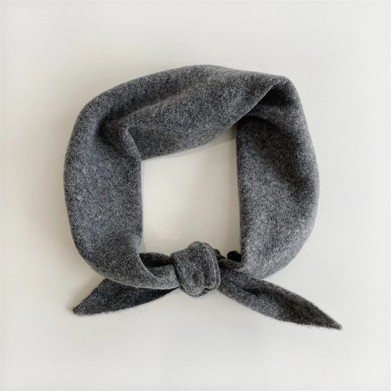 Fuzzy Wool Cravat Scarf