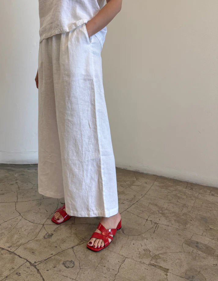 Wide Leg Linen Pant