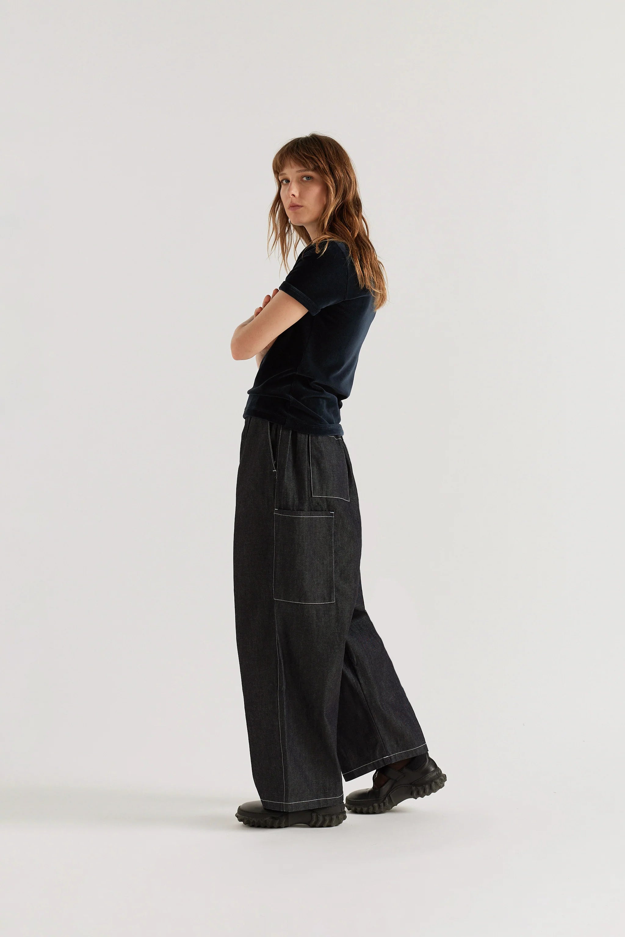 Wisp Elasticated Jean | Dark Indigo