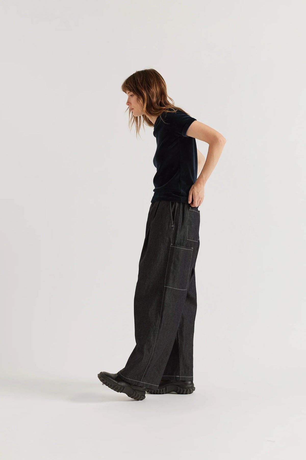 Wisp Elasticated Jean | Dark Indigo
