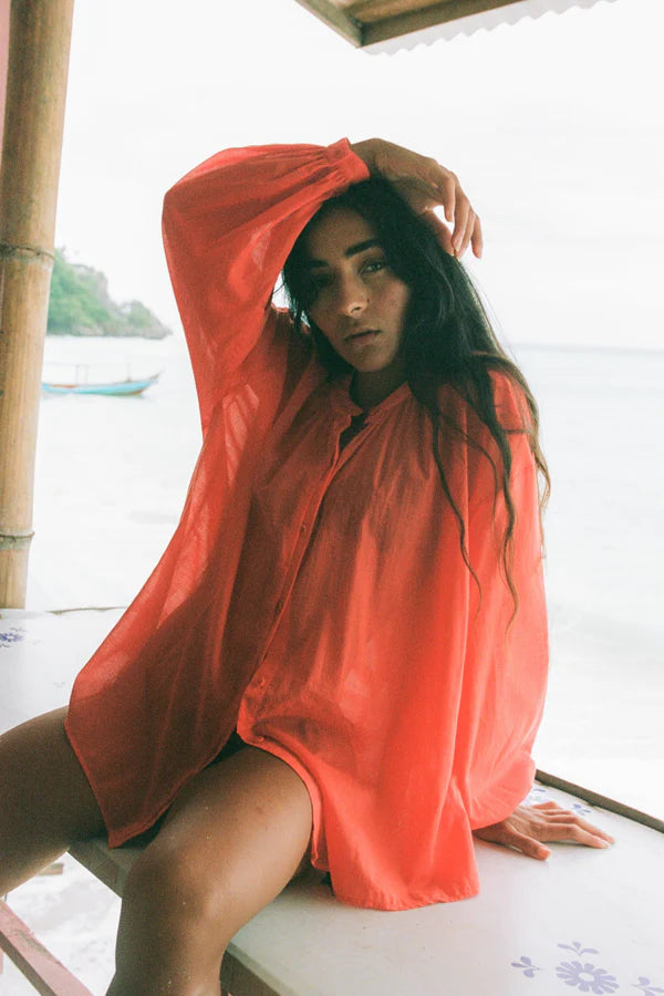 Ember Cotton Voile Shirt | Spritz