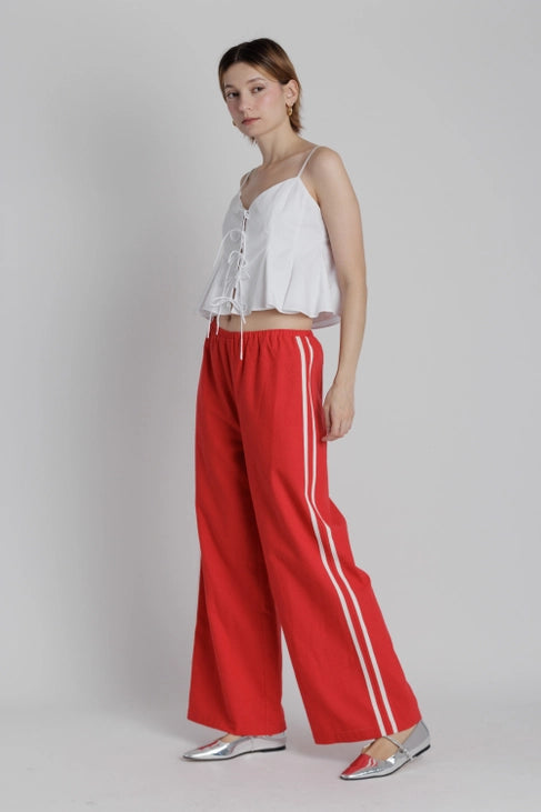Linen Track Pant