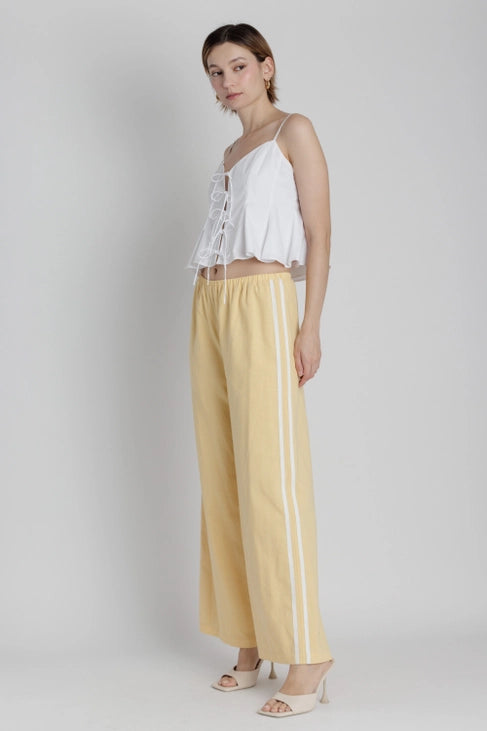 Linen Track Pant