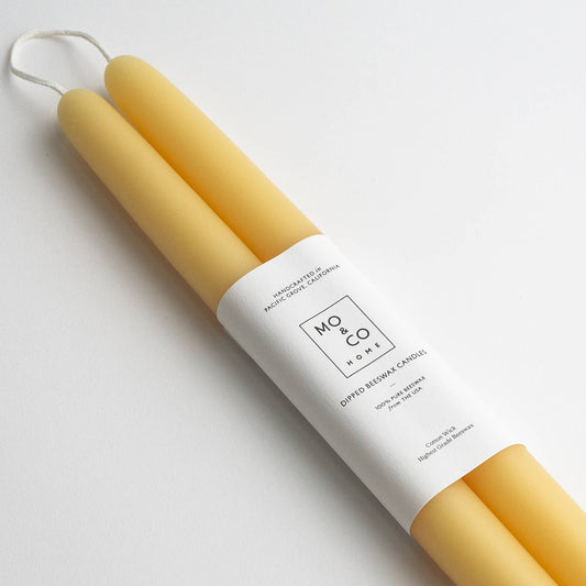 100% Beeswax Dipped Candles